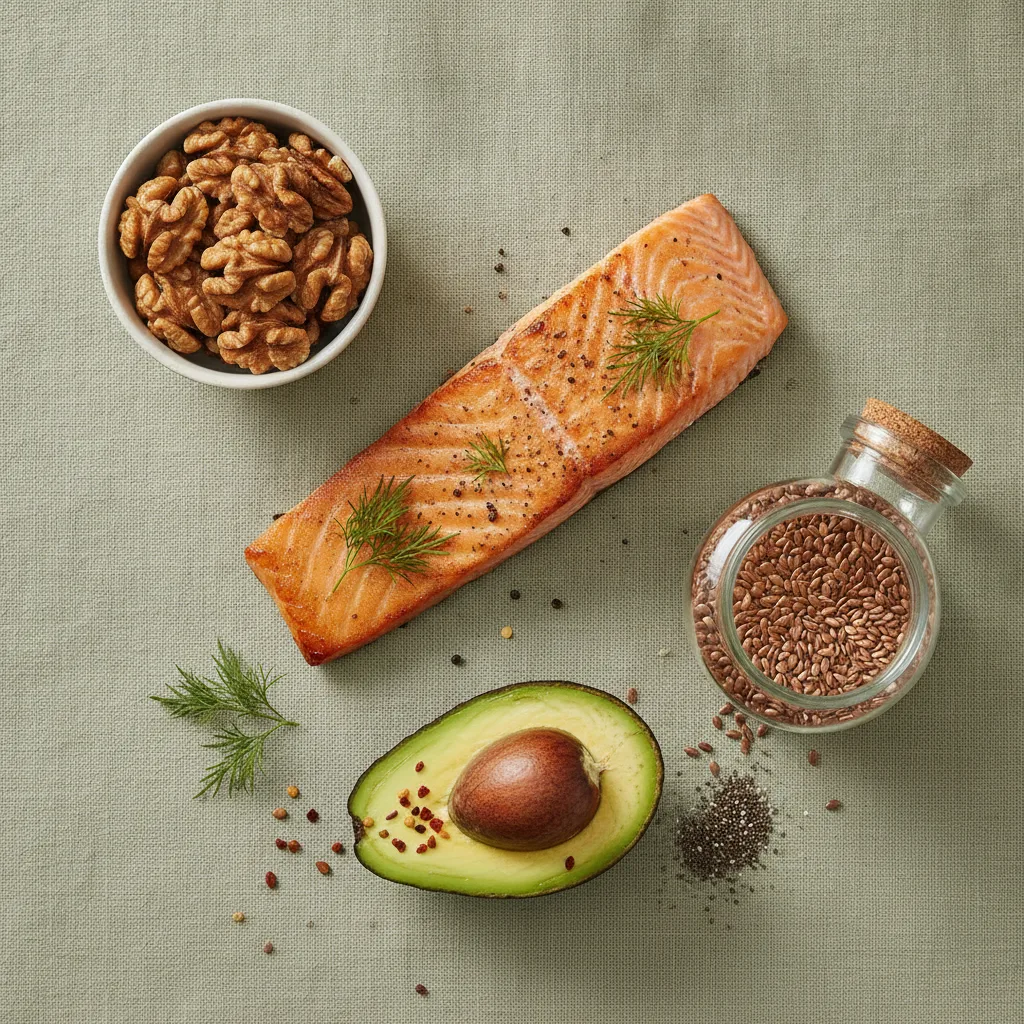 Omega-3 rich fish and seeds