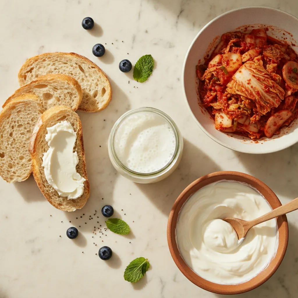 Fermented foods for gut-skin connection